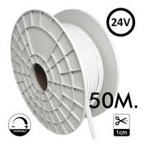 Neón LED Flexible 24V - 8W/m - Bobina 50m - 6x12mm - Naranja