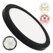 Plafón + Downlight LED - Circular- Blanco - Potencia Ajustable 18W - 16W - 14W - 12W - 5CCT - SMD2835 140Lm/W - IP44