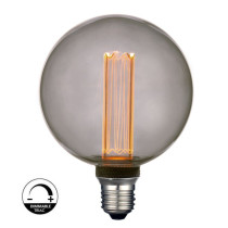 Bombilla LED Modern Cristal ahumado 4W E27 G125 - Dimable