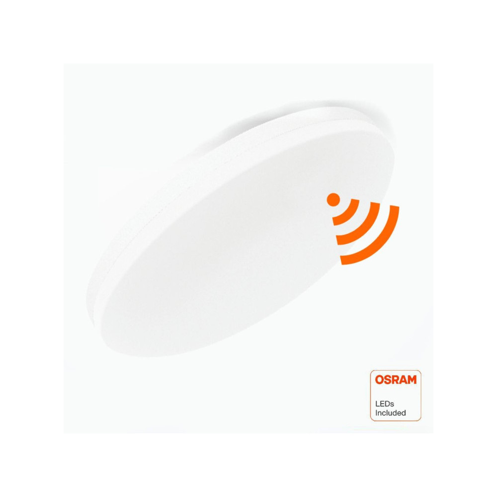 Plafón LED Detector RADAR 24W - 20W- 16W - Sensor De Movimiento - 2700K+CCT - OSRAM CHIP