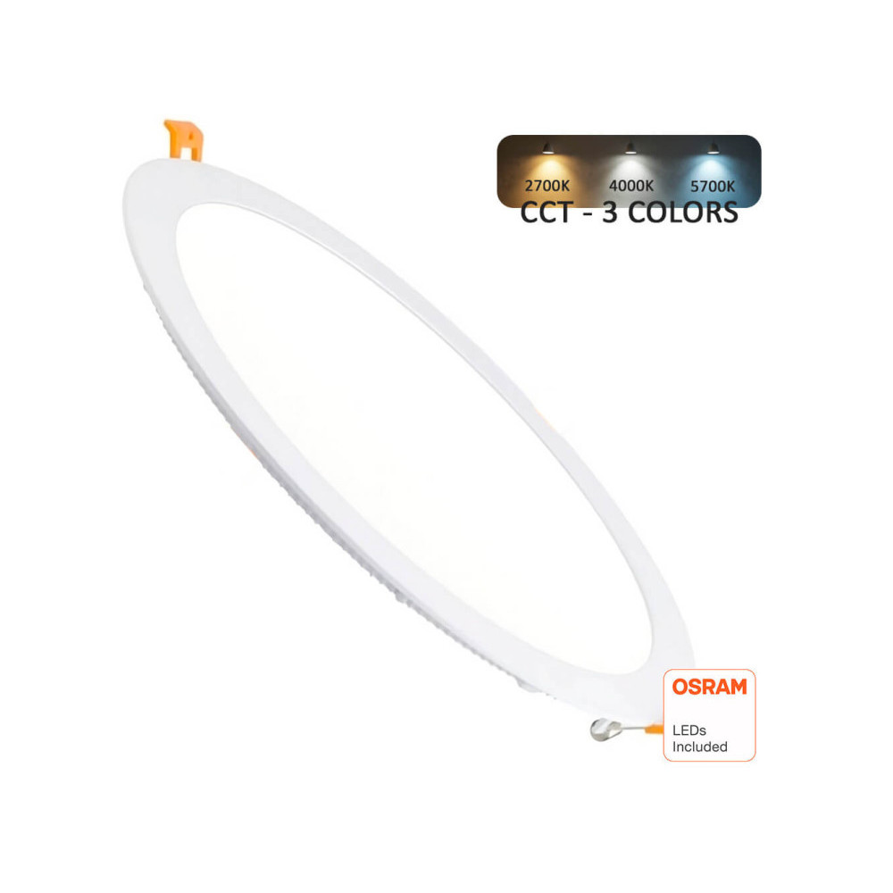 Placa Slim LED Circular 30W - CCT - OSRAM CHIP DURIS E2835