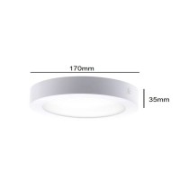 Plafón LED circular superficie 15W 120º OSRAM Chip