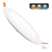 Placa Slim LED Circular 26W - CCT - OSRAM CHIP DURIS E2835