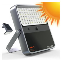 Foco Proyector Exterior SOLAR Profesional LED 100W - OSRAM CHIP - 5700K - ALL IN ONE