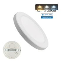 Downlight + Plafón LED - Circular- MOSS BLANCO LUMILEDS - 6W AJUSTABLE - CCT Color Seleccionable