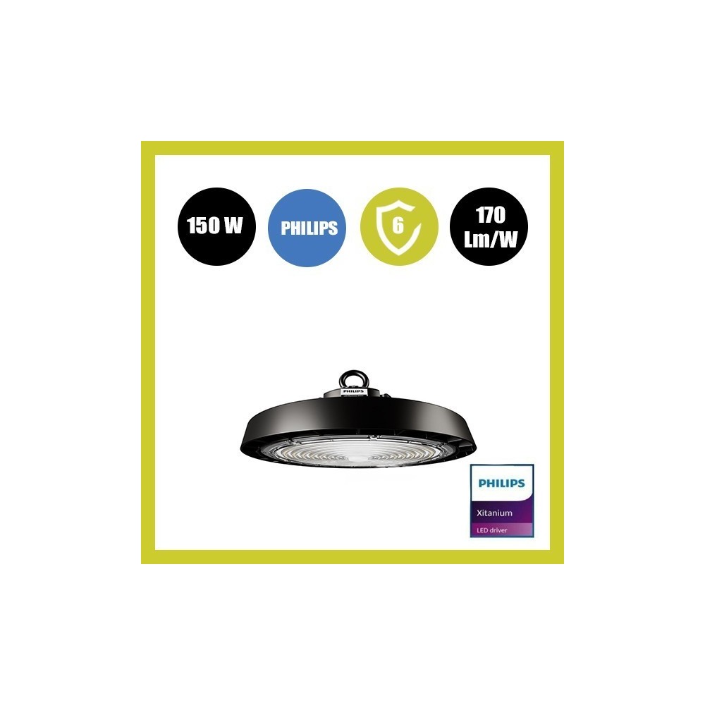 Campana Industrial LED 150W UFO ETNA PHILIPS XITANIUM - DIMABLE