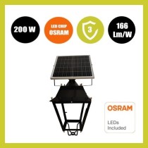 FAROLA VILLA SOLAR LED 200W OSRAM CHIP PROFESIONAL