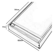 Kit de superficie de Panel 120x60 blanco