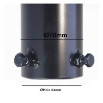 Cruceta de Acero de 3 Brazos