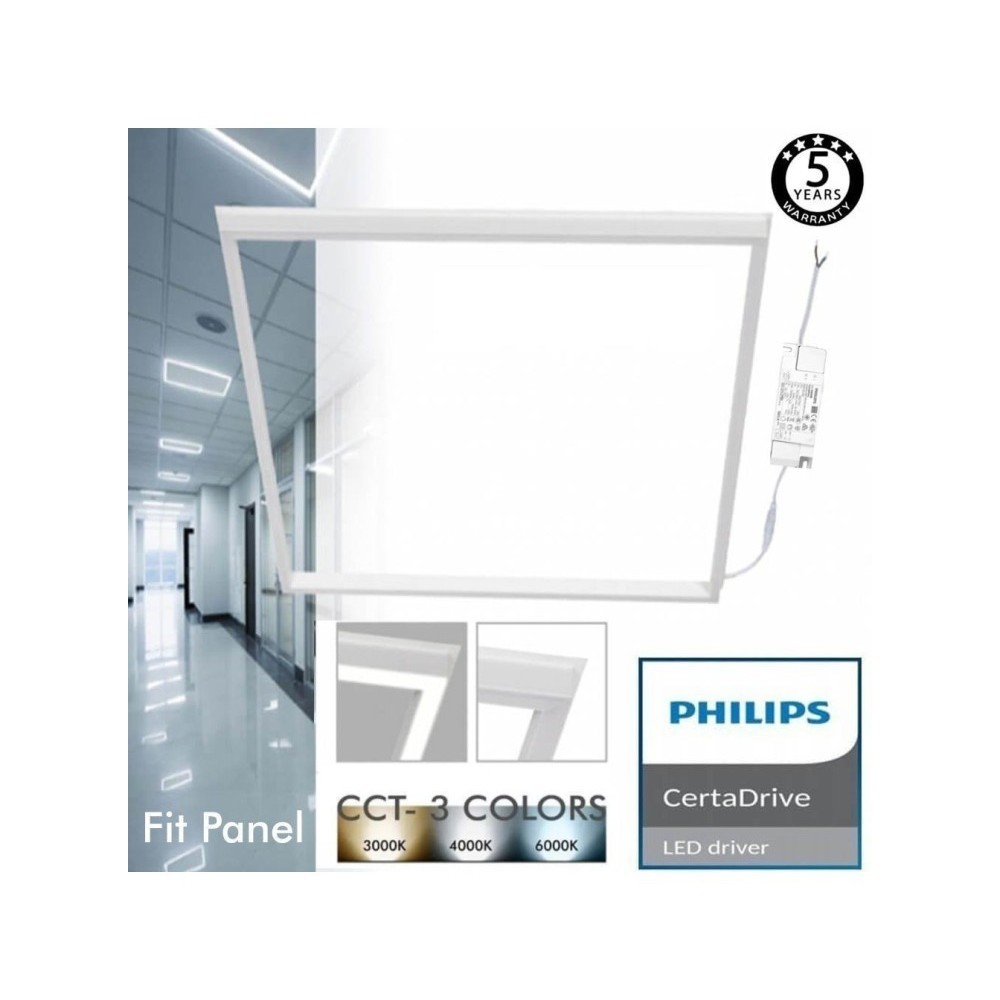 FIT Panel LED 60x60 40W Marco Luminoso Blanco - CCT