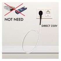 Tira LED 220V | 120xLED/m | 20m | SMD2835 | 1540Lm/M | 14W/M | IP67 | Corte cada 10cm