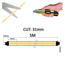 Tira LED COB 24V | 512 LED/M | 5m | FLIP CHIP | 1650Lm |15W/M | CRI90 | IP20