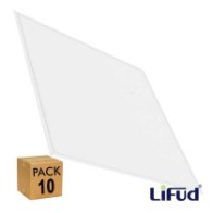 PACK 10 Panel LED 60x60 - SLIM FRAME - 40W Driver Lifud - No Flick