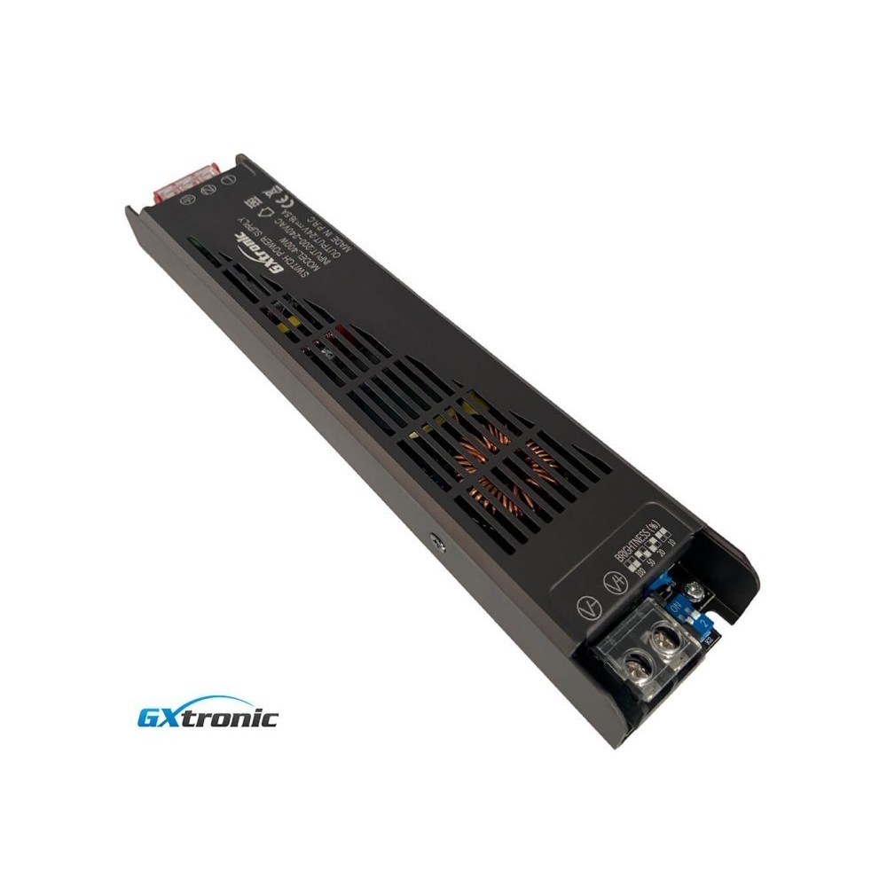 Fuente Alimentación 24V 400W 16.6A Aluminio IP20 - GXTronic
