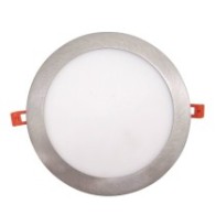 Placa Slim LED Circular 24W Acero Inox - CCT - OSRAM CHIP DURIS E 2835