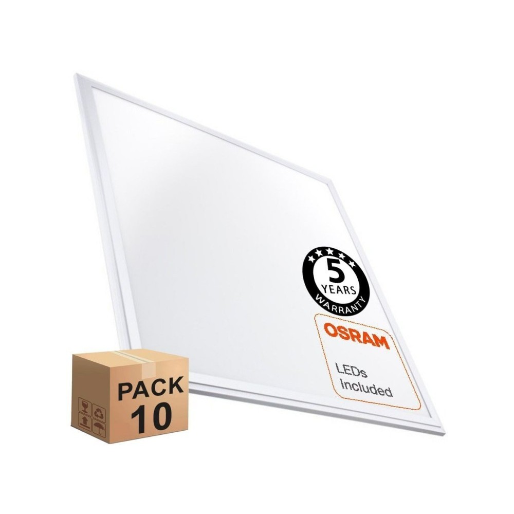 PACK 10 Panel LED 60x60 Multivatio - 48W-40W-36W-24W - OSRAM CHIP DURIS E 2835