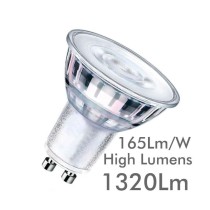 Dicroica LED GU10 8W ALTA LUMINOSIDAD - Cristal - 24º - SMD1A1A