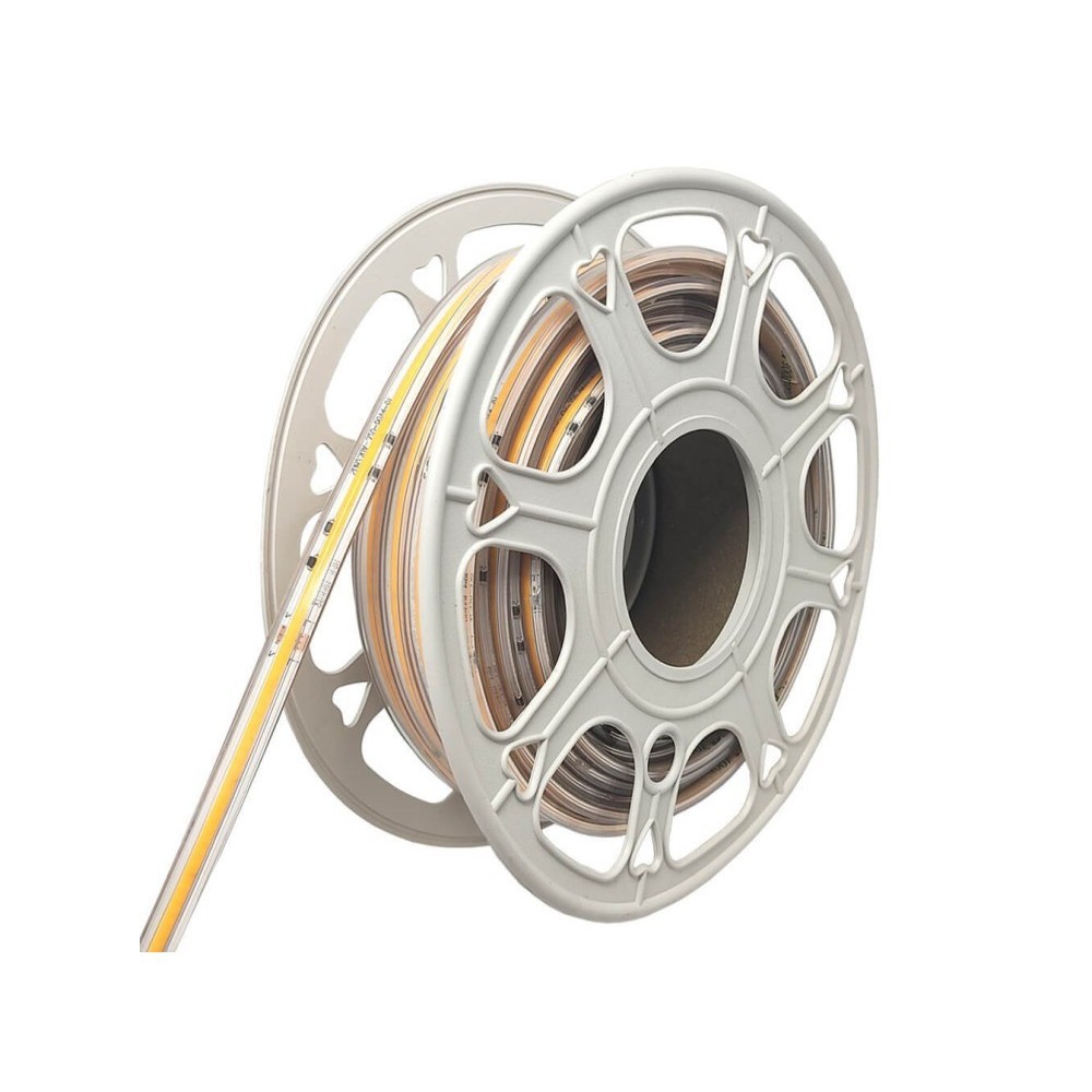 Tira LED COB 220V | 448 LED/M | 20m | FLIP CHIP | 1200Lm/M |14W/M | CRI+82 | IP67