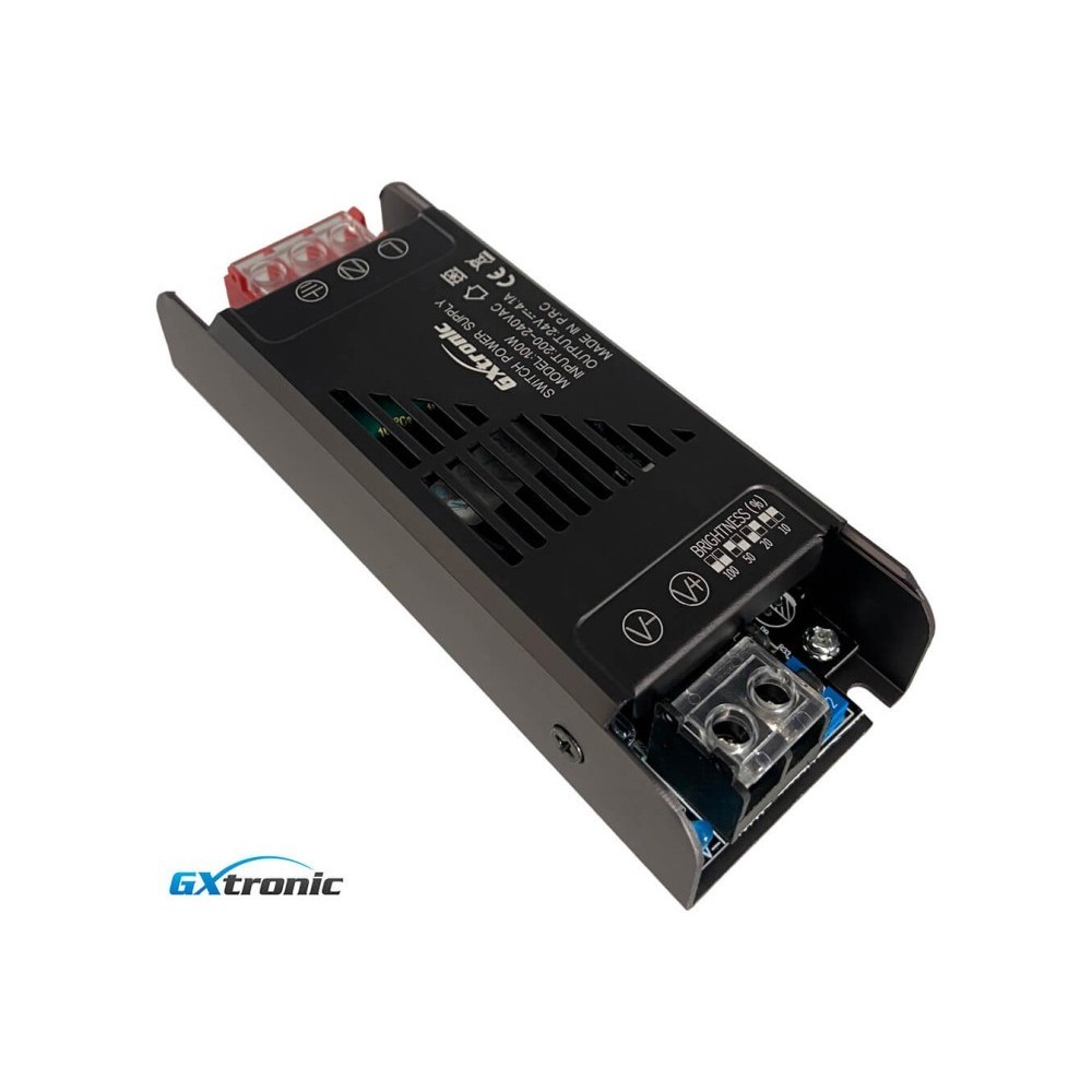 Fuente Alimentación 24V 100W 4.1A Aluminio IP20 - GXTronic