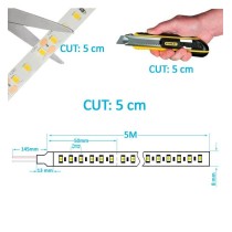 Tira LED 24V | CRI ELITE |140 LED/M | 5m | SMD2835 | 1600Lm |11W/M | CRI98 | IP20