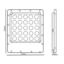 Foco Proyector Exterior LED 100W - Avant Pro - OSRAM CHIP DURIS E 2835 - 5 Años