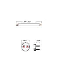 Tubo LED 10W Cristal 60cm T8 - 170 Lm/W - PRO MAX LUMENS - 1700Lm - NO FLICK