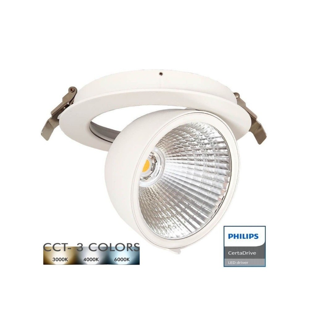 Downlight LED 30W Philips - CertaDrive - Circular Direccionable
