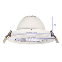 Downlight LED 30W Philips - CertaDrive - Circular Direccionable