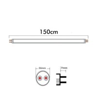 PACK 10 - Tubo LED 25W Cristal 150cm T8 - 170 Lm/W - PRO MAX LUMENS - 4250Lm - NO FLICK