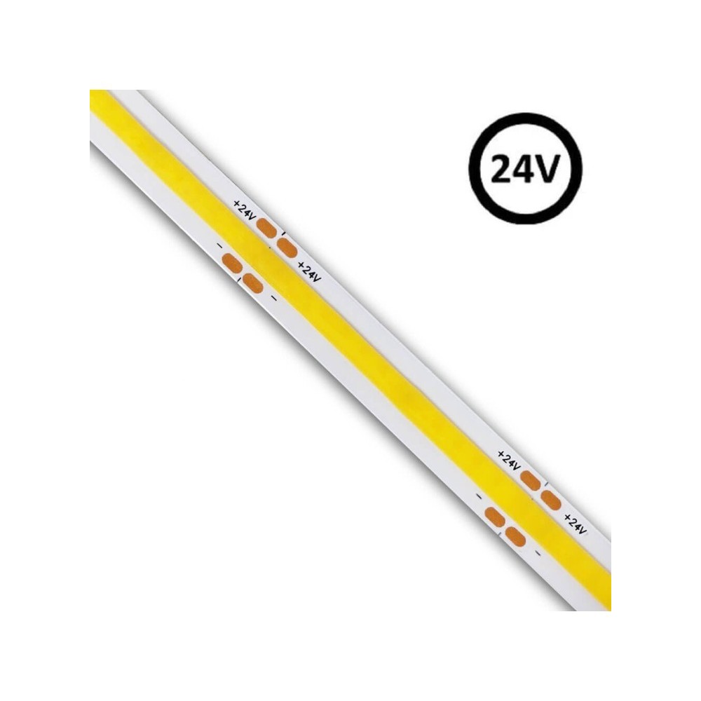 TIRA LED 24V COB 12W/M CORTE CADA 5CM IP20 5 METROS 280 LED/M