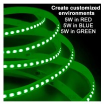 Tira LED 24V RGB COB 15W/m Rollo 5m IP20