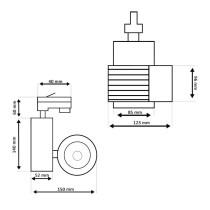 Comprar Foco LED 40W GRAZ BRIDGELUX Chip Carril TRIFASICO CRI +90