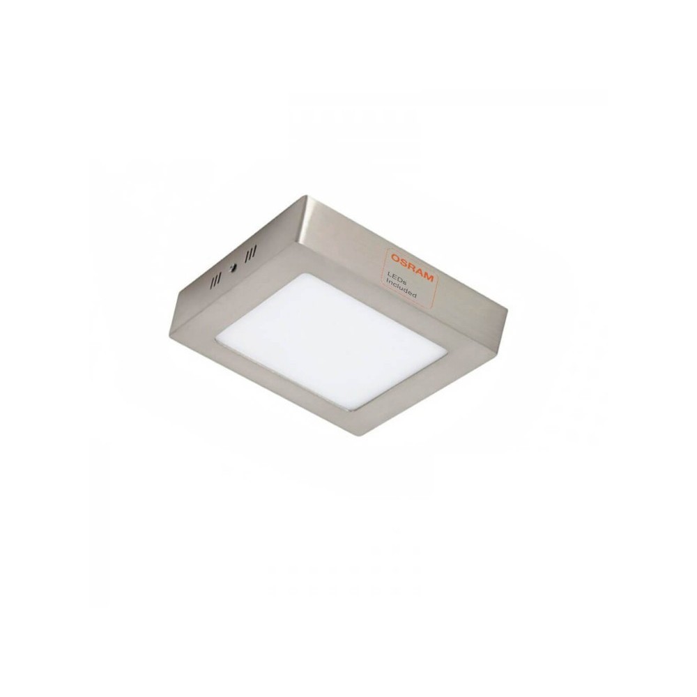 ▷ Comprar Plafón LED 8W Cuadrado Acero Inox - CCT - OSRAM CHIP DURIS E 2835
