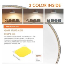 ▷ Comprar Plafón LED 8W Cuadrado Acero Inox - CCT - OSRAM CHIP DURIS E 2835