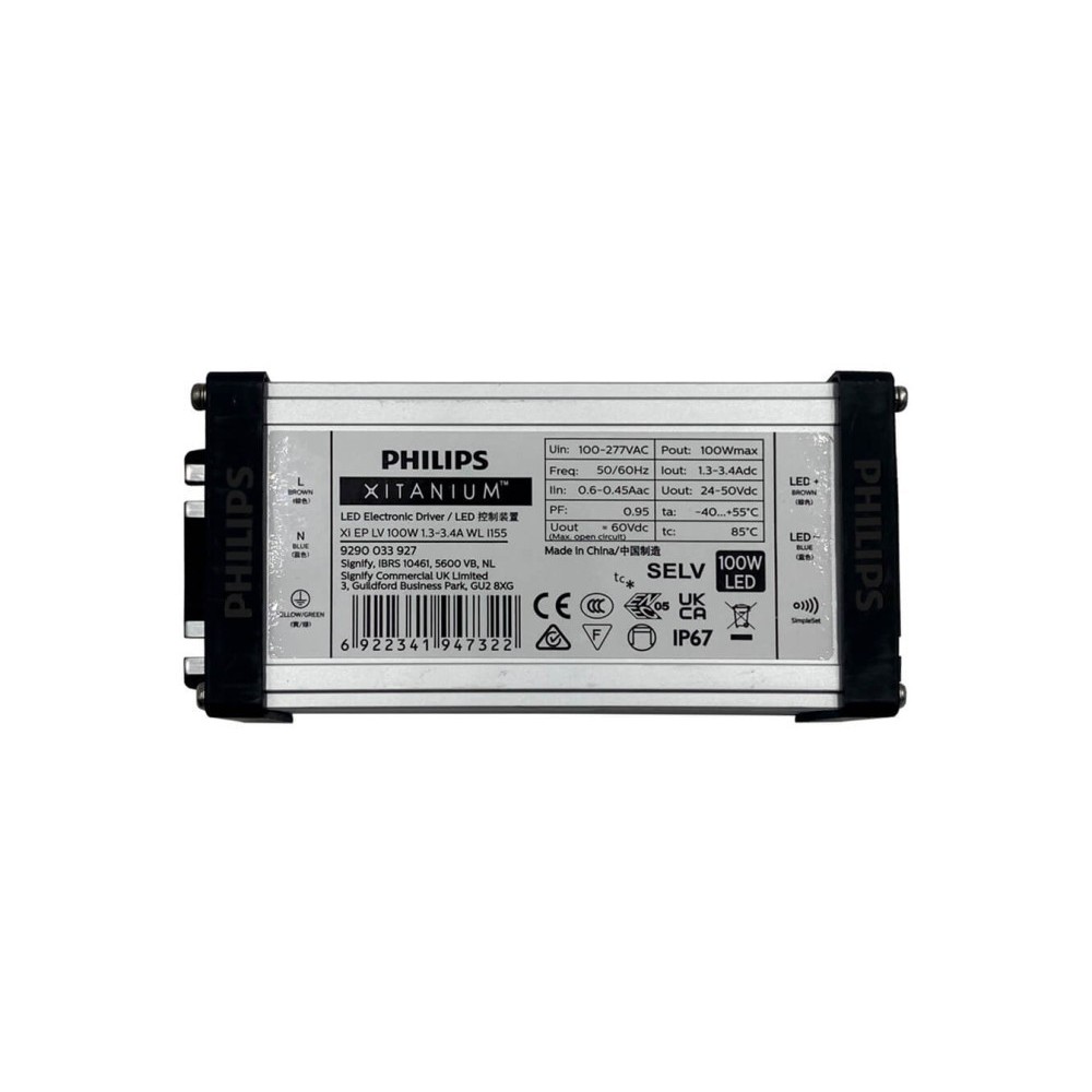 Driver Philips XITANIUM para Luminarias LED de hasta 100W - 2100 mA - 5 años Garantia