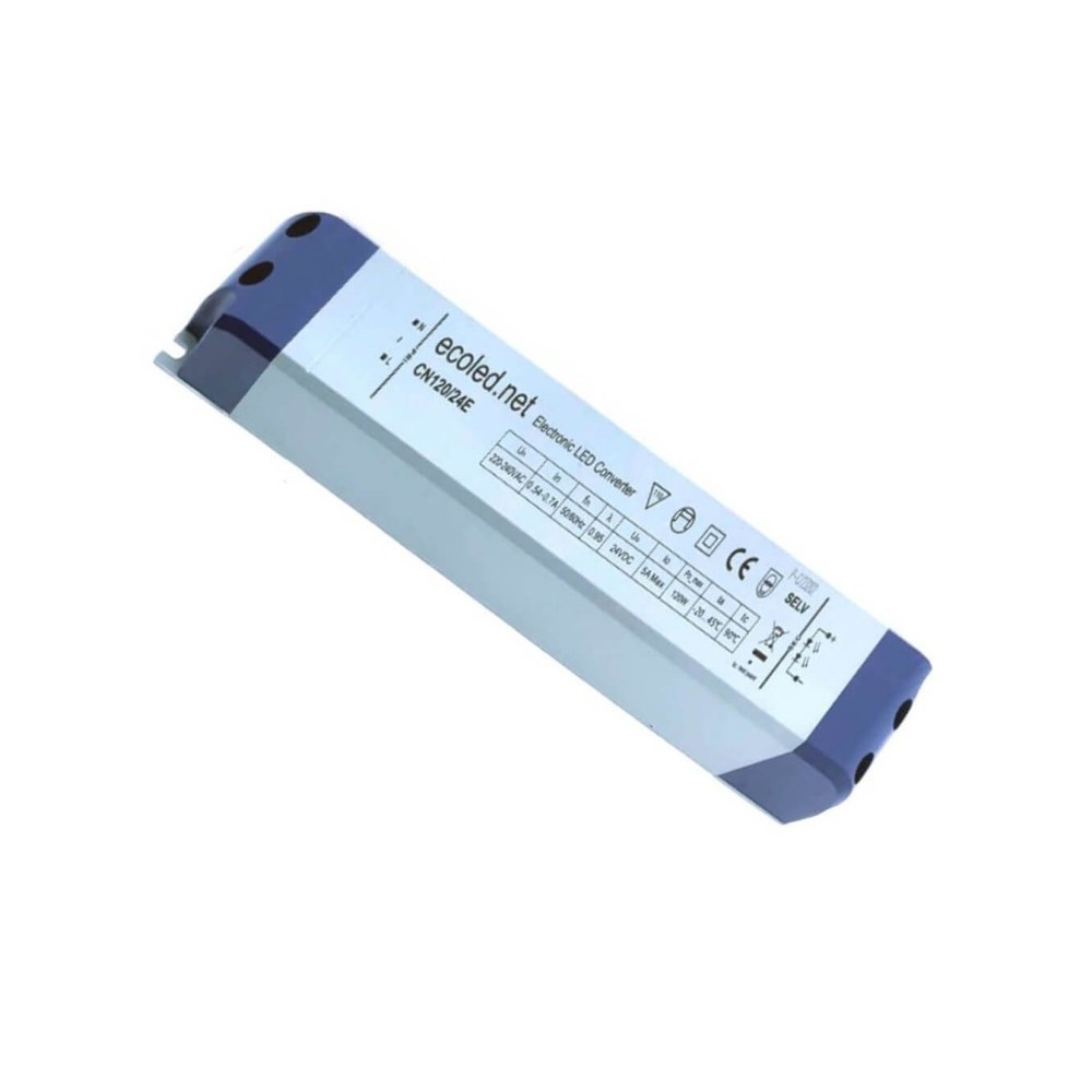 Comprar Fuente Alimentación PROFESIONAL 24V 120W - ECOLED - IP20 - TÜV