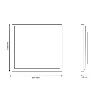 ✔️ Panel Led Smart WiFi RGBW 60x60 40W Regulable - Mando Control