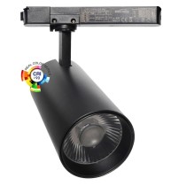 ✔️ Foco LED 40W - 34W NEW MAYA Negro Carril Monofásico - CCT - CRI+92 - UGR13 - HIGH LUMEN