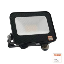 ▷ Foco Proyector Negro 10W 1100Lm Exterior IP65 OSRAM CHIP - ACTION PRO