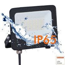 ▷ Foco Proyector Negro 30W 3300Lm Exterior IP65 OSRAM CHIP - ACTION PRO