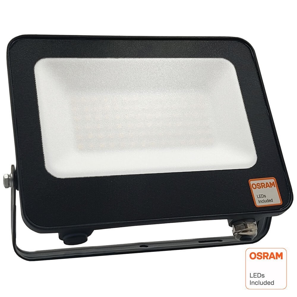 ▷ Foco Proyector Negro 50W 5500Lm Exterior IP65 OSRAM CHIP - ACTION PRO