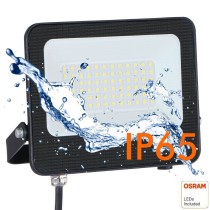 ▷ Foco Proyector Negro 50W 5500Lm Exterior IP65 OSRAM CHIP - ACTION PRO