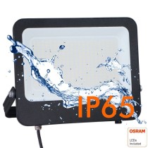 ▷ Foco Proyector Negro 200W 22000Lm Exterior IP65 OSRAM CHIP - ACTION PRO