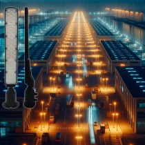 ▷ Farola Led 50W Negra AREA FLEX Orientable OSRAM Chip - Exterior IP65