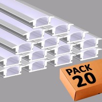Comprar Perfil Aluminio 2 metros para empotrar - ALAS - para Tiras de LED