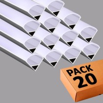 Comprar Perfil Aluminio 2 metros Angular 90º - L - para Tiras de LED
