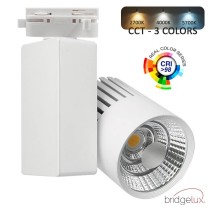 ▷ Foco Carril Monofásico GRAZ 40W CRI+98 | chip Bridgelux | 3CCT
