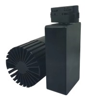 ▷ Comprar Foco Carril Trifásico Negro 40W GRAZ | Luz 3CCT CRI+92