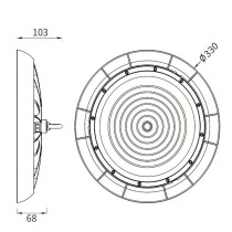 ▷ Campana LED UFO TITAN 200W NEW TITAN 3CCT | Iluminación Industrial