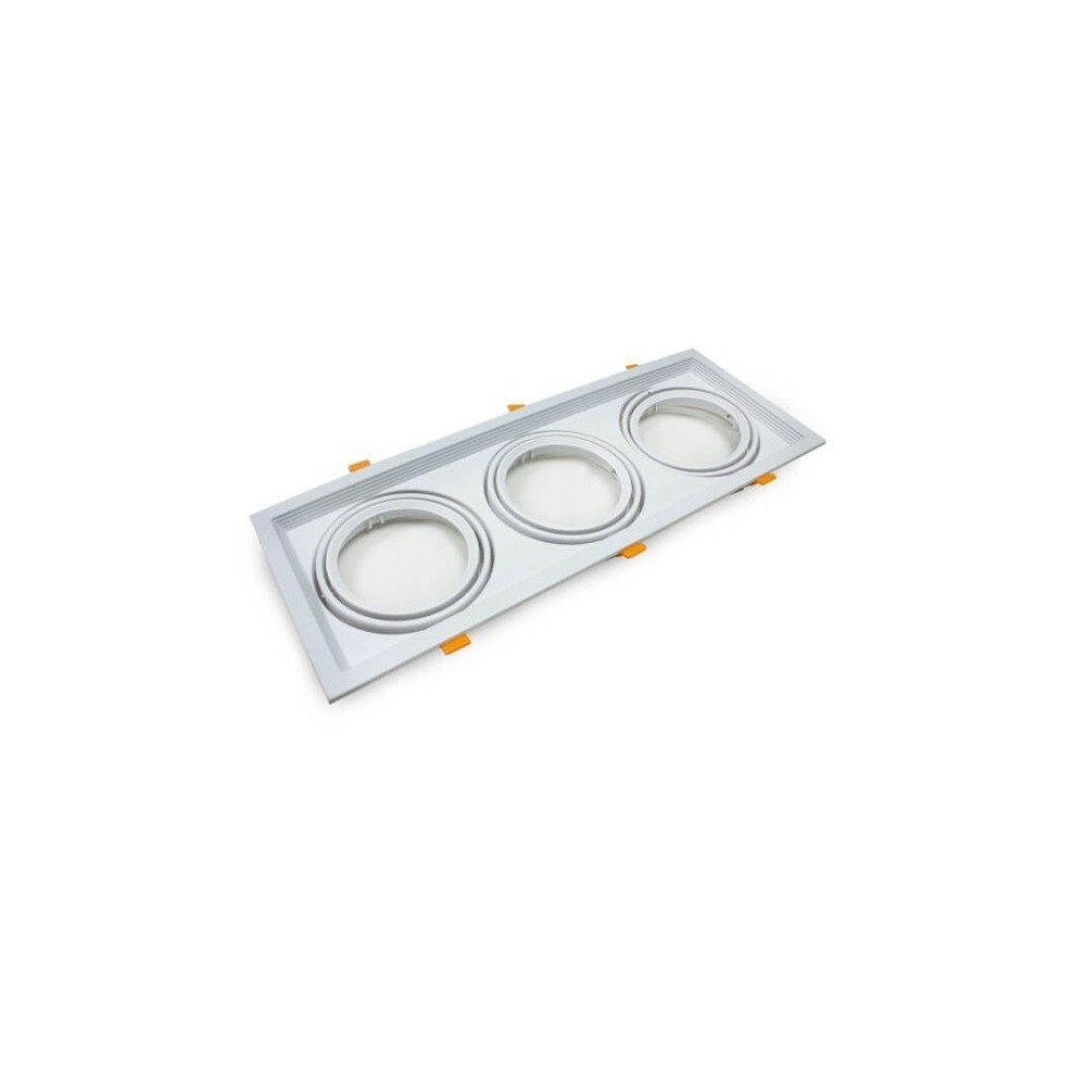Comprar Marco BLANCO triple orientable para AR111
